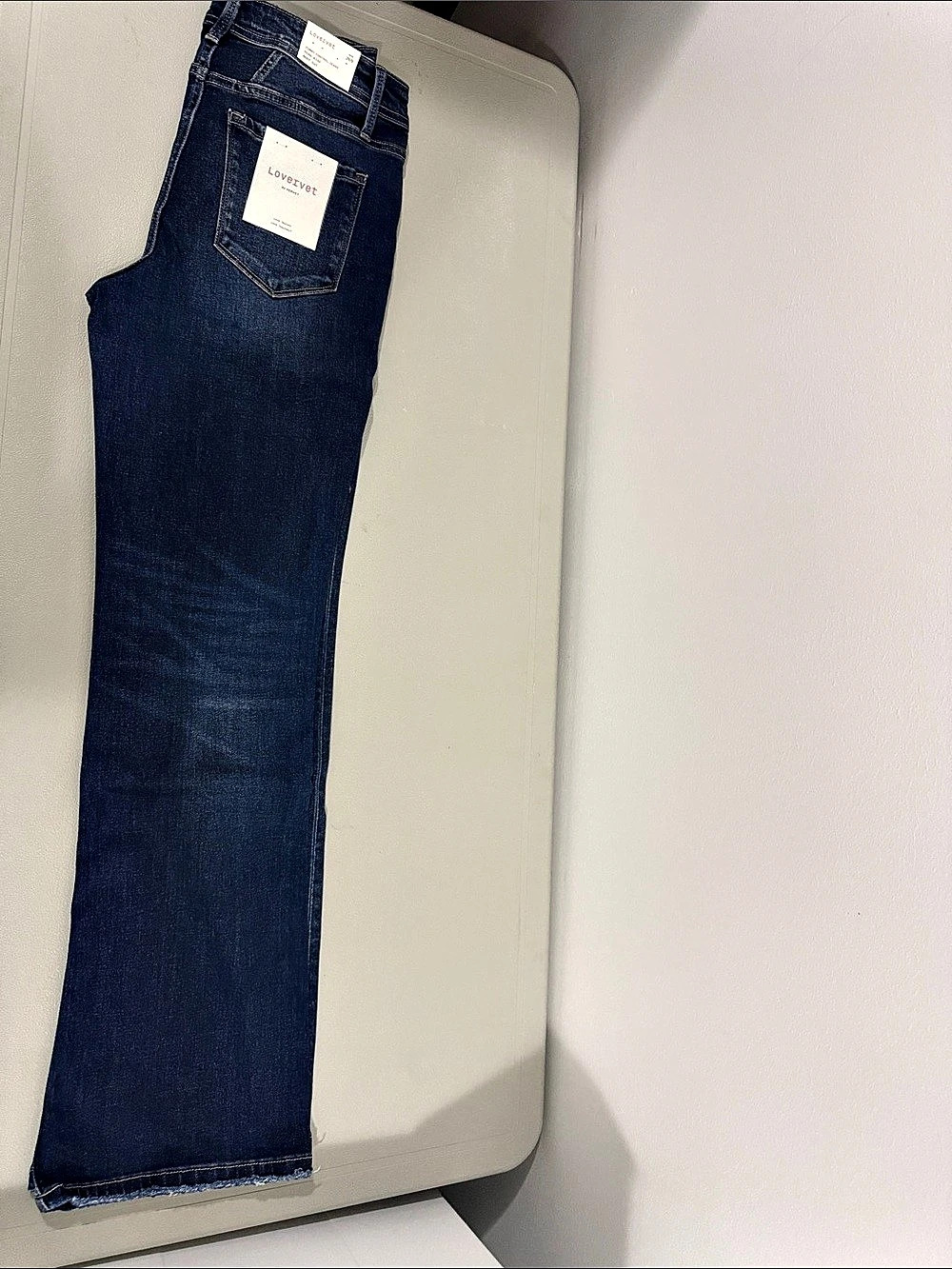 Lovervet The Rachel High-Rise Tummy Control Bootcut Jeans Blue Waist 29/9